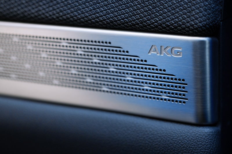 Close-up View of the AKG Studio Audio Speaker | Williamson Cadillac in Miami FL