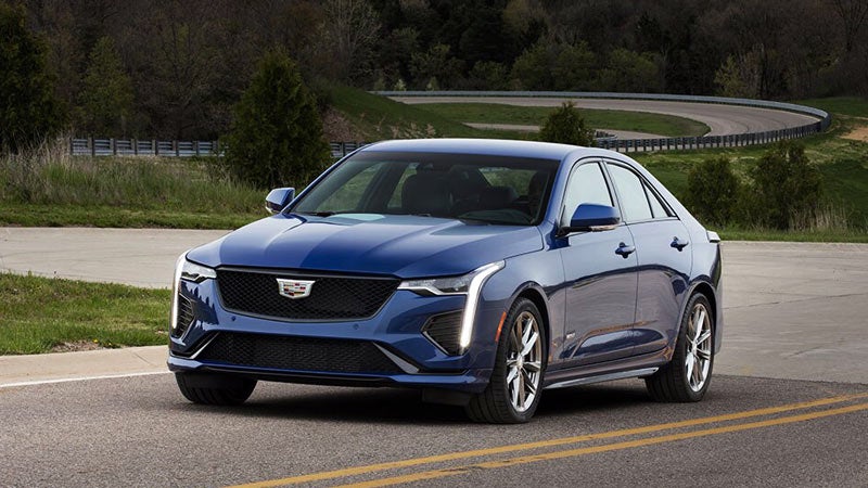 Blue 2020 Cadillac CT4