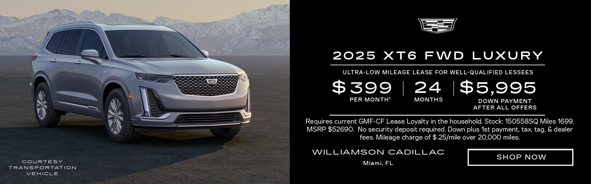 2025 Cadillac XT6 AWD Luxury $399.00 per month 24 Months